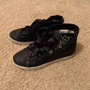 UGG Blaney crystals leather hi top sneaker size 5